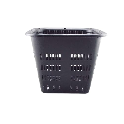 PEVAVFZMMY 5 stücke Atmungsaktive Orchidee blume pflanze wachsen Topf net Mesh tasse Pflanzgefäße Container Kunststoff Schlitz wand hängen Löcher Topf weiß schwarz(140 black) von PEVAVFZMMY