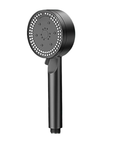 PEVAVFZMMY 8 Modi Einstellbarer Duschkopf Hochdruck-Wasserspar-Duschkopf Schwarzer Handbrause-Massageduschen-Düse Duschkopf(Shower head) von PEVAVFZMMY