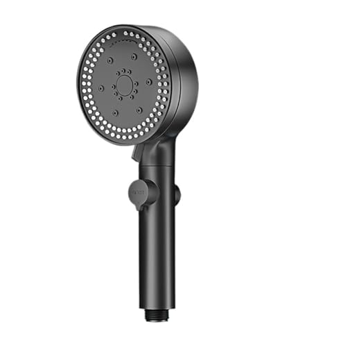 PEVAVFZMMY 8 Modi Einstellbarer Duschkopf Hochdruck-Wasserspar-Duschkopf Schwarzer Handbrause-Massageduschen-Düse Duschkopf(Upgraded shower head) von PEVAVFZMMY