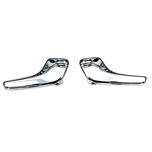 PEVAVFZMMY Auto innen innen Türgriff Griffe Chrom passend for Vauxhall passend for Corsa MK3 2006–2013 passend for Corsa D 2006–2016 Box/Fließheck Türinnengriff im Auto(Lfet and reght) von PEVAVFZMMY