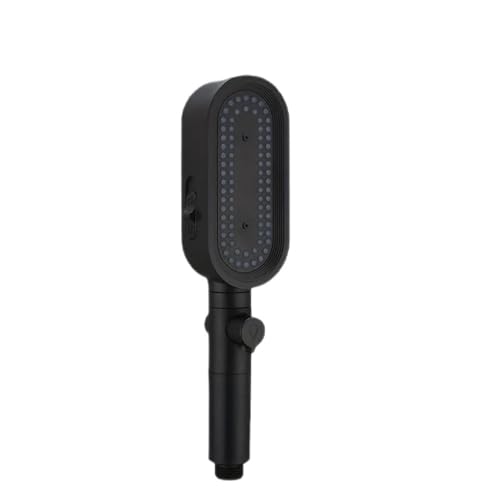 PEVAVFZMMY Handbrause for 3 Modi, Filter, Duschkopf for Hartwasserfilter, leistungsstarker Hochdruckduschkopf for Ein-/Ausschalter Duschkopf(Black Shower head) von PEVAVFZMMY
