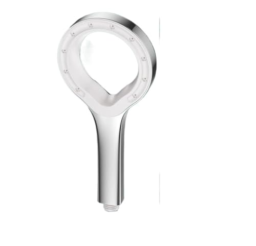 PEVAVFZMMY Haushalts-Sprühduschkopf Badezimmer Einzelmodus Spa Hochdruckdusche Großes Panel Booster Mixer Handbrause Hohldüse Duschkopf(Silver) von PEVAVFZMMY