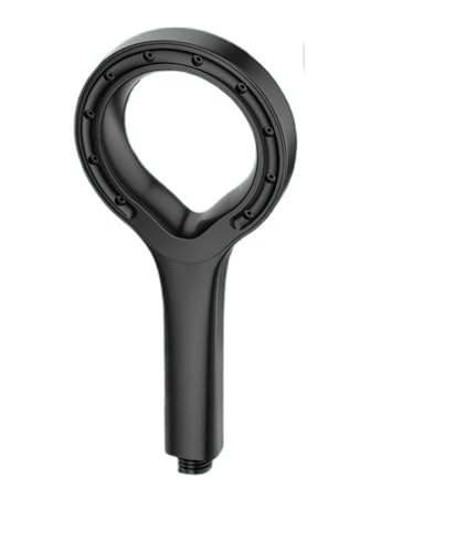 PEVAVFZMMY Haushalts-Sprühduschkopf Badezimmer Einzelmodus Spa Hochdruckdusche Großes Panel Booster Mixer Handbrause Hohldüse Duschkopf(schwarz) von PEVAVFZMMY