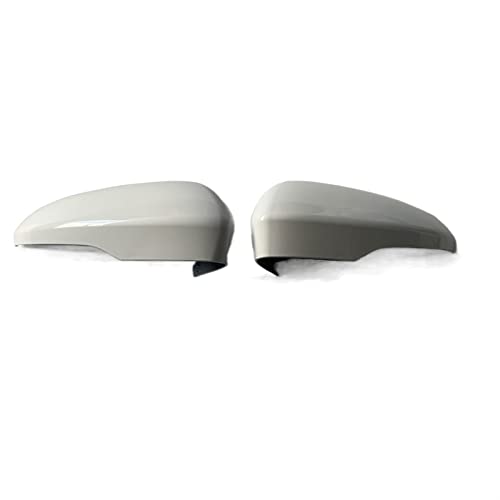PEVAVFZMMY Kohlefaser-Rückspiegelgehäuse-Abdeckkappe Seitentür-Spiegelabdeckungsverkleidung passend for Ford, passend for Mondeo/passend for Fusion 2013–2021 Rückspiegel(Wit) von PEVAVFZMMY