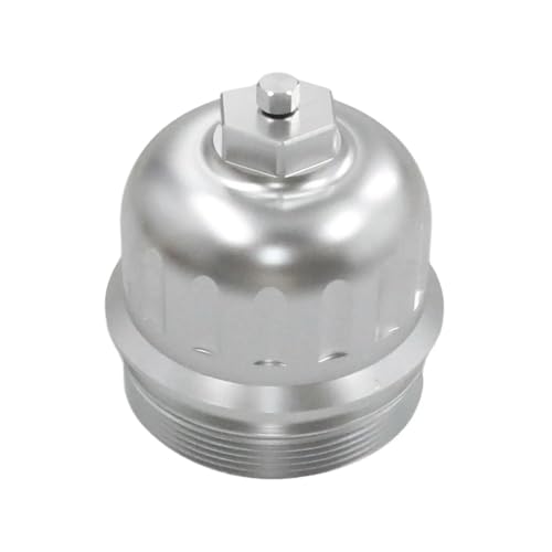 PEVAVFZMMY Kraftstoffe Filter Gehäuse Kappe 134001 Fit For GM Sierra 2500HD 3500HD Ersetzt Ölfiltergehäuse(Silver) von PEVAVFZMMY