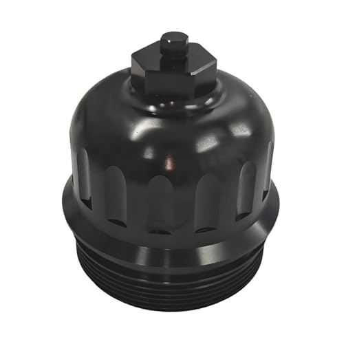 PEVAVFZMMY Kraftstoffe Filter Gehäuse Kappe 134001 Fit For GM Sierra 2500HD 3500HD Ersetzt Ölfiltergehäuse(schwarz) von PEVAVFZMMY