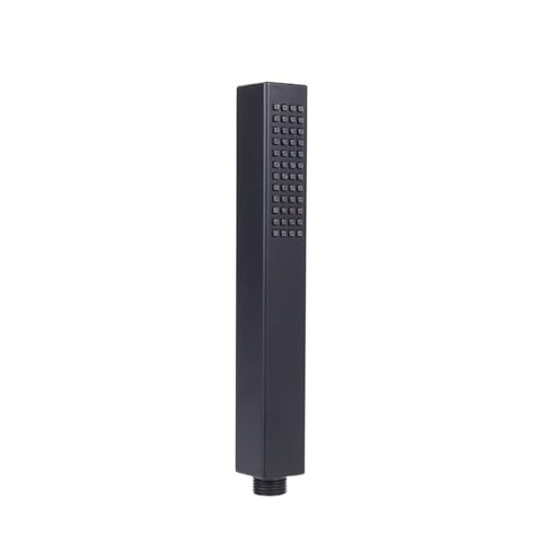PEVAVFZMMY Nützlicher quadratischer Duschkopf for Einzelfunktion, handgehaltener wassersparender Sprinkler, multifunktionaler Hochdruck-Duschsprüher Duschkopf(schwarz) von PEVAVFZMMY