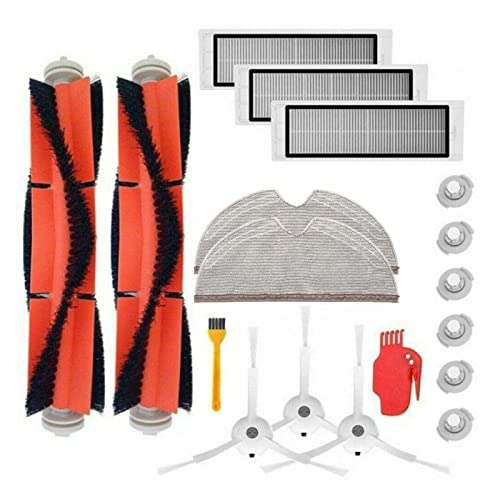 PEVAVFZMMY Staubsauger Zubehör Haushaltsreinigungswerkzeug for Haushaltsreinigung 18 Stück/Satz Geeignete Passform for Xiaomi Fit for Roborock S6 S60 S65 S5 max T6 Staubsaugerteile von PEVAVFZMMY