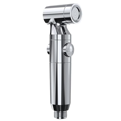 PEVAVFZMMY Tragbares Sprühgerät ABS Dusche Handbrause Wasserhahn Badezimmer Duschkopf(Silver) von PEVAVFZMMY