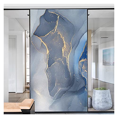 PEVSCO Fensterfolien Fensterfolie Sichtschutz Milchglas Aufkleber Marmorkorn Dekoration Selbstklebender Aufkleber for Zuhause (Size : 70x120cm) von PEVSCO