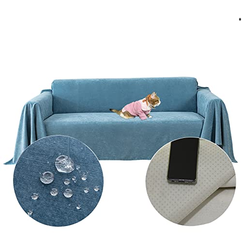 PEXXSUII Sofaüberwürfe Loveseat Abdeckung, Wasserabweisend, Rutschfest, Langlebig, Vollständig, Sofakissen, Stoff, Möbel, Couchschutz für Haustiere Haare Kinder Floppers Hund Katze Kratzer 130 x 180cm von PEXXSUII