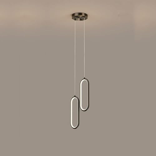 2-flammige LED Pendelleuchte, modernes nordisches Design, hohe Helligkeit, Kupferkörper, höhenverstellbar, dekorative Innenleuchte, ideal für Schlafzimmer, Nachttisch oder Sound 2-flammige LED Pendelleuchte, modernes nordisches Design, hohe Helligkeit, Kupferkörper, höhenverstellbar, dekorative Innenleuchte, ideal für Schlafzimmer, Nachttisch oder Sound von PEYNIR