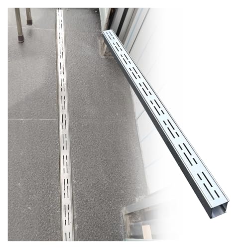 PEYNIR Abflussrost Schmale Entwässerungsrinnen – Edelstahl-Entwässerungsset, 3,5 5 7 10 15 20 cm breit Entwässerungsrinne für Garten/Hof/Gehweg, Einbau-Garage-Bodenablauf(5x3x200cm) von PEYNIR