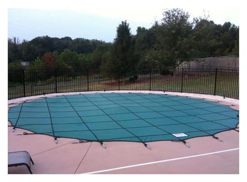 PEYNIR Pool Cover Poolabdeckplane Deckmontage Runde Pool-Sicherheitsabdeckung Hochleistungsfähig Grünes Netz Ersatz-Pool-Netzabdeckungen Verhindert das Eindringen von Laub(26ft/7.9m) von PEYNIR
