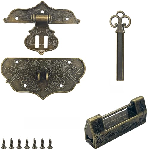Vintage Design Embossing Latch Haspe Verschluss Lock Retro Style Mini Verschlüsse Hardware Gravierte Designs Haspen Riegel für Holz Schublade Schmuck Box Case Cabinet Möbel Dekorative Schrank Vintage Design Embossing Latch Haspe Verschluss Lock Retro Style Mini Verschlüsse Hardware Gravierte Designs Haspen Riegel für Holz Schublade Schmuck Box Case Cabinet Möbel Dekorative Schrank von PEZEEU