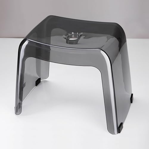 PEixen Transparente Badezimmerhocker, Transparente Acryl-dusche-Hocker Fußhocker Mit Rutschfesten Füßen Duschhocker Fußhocker Für Küche Schlafzimmer Und Wohnzimmer,2 von PEixen