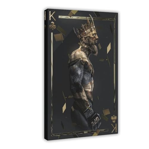 Fighter Conor McGregor 5 Poster Leinwand Poster Schlafzimmer Dekor Sport Landschaft Büro Zimmer Dekor Geschenk Rahmenstil 30 x 45 cm von PEtbon