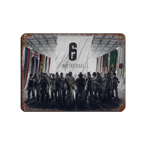 Game Rainbow Six Siege Operator Fuze Poster (8) Retro Poster Metall Blechschild Chic Art Retro Eisen Malerei Bar Menschen Höhle Cafe Familie Garage Poster Wanddekoration 30 x 40 cm von PEtbon