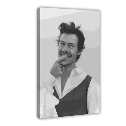 Harry Styles Poster (45) Leinwand Poster Schlafzimmer Dekor Sport Landschaft Büro Zimmer Dekor Geschenk Rahmenstil 60 x 90 cm von PEtbon