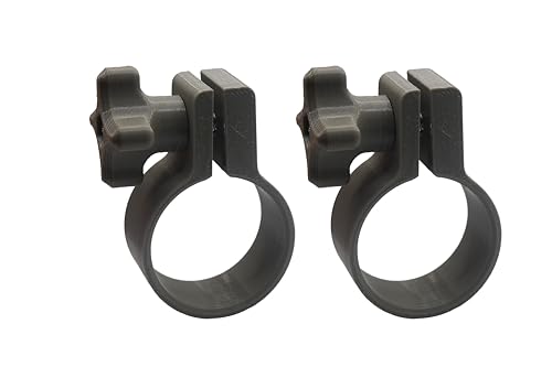 PF BRICO Schlauchschellen Für Poolschläuche 32 mm Kunststoff, 2 Stück Grau - Poolschlauch Adapter, Schlauchadapter Pool, Poolsauger Adapter von PF BRICO