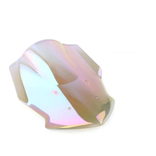 Autocycle Spoiler For MT07 MT-07 MT 07 2018-2019 2020 For FZ07 FZ-07 Screen Double Bubble Windshield Deflector Protector WindScreen Motorcycle Windschutzscheibe(White iridium) von PFBGEXV