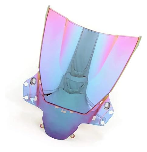 Autocycle Spoiler Für CBR250R MC41 2010 2011 2012 2013 Motorrad ABS Kunststoff Windschutzscheibe Windschutz Screen Protector Double Bubble Windschutzscheibe(White iridium) von PFBGEXV