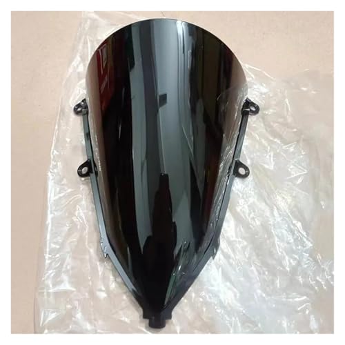 Autocycle Spoiler Für CBR650R Motorrad Windschutzscheibe Bildschirm Double Bubble Windschutzscheibe Für CBR 650R 2024 2025 Windabweiser Zubehör Windschutzscheibe(A-Black) von PFBGEXV