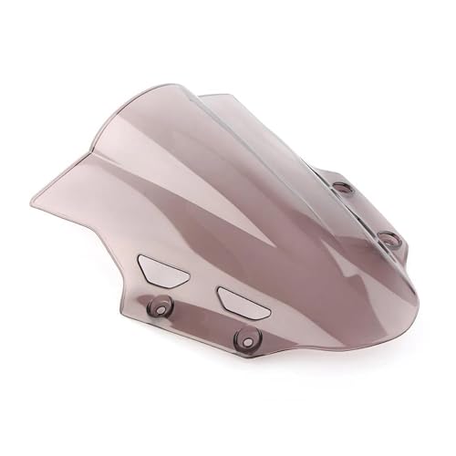 Autocycle Spoiler Für GSX250R Motorrad Windschutzscheibe Windschutzscheibe Double Bubble Windschutz Schild Für GSXR 250 2017 2018 2019 2020 ABS Kunststoff Windschutzscheibe(Smoke) von PFBGEXV