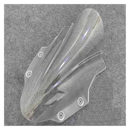 Autocycle Spoiler Für GSXR 250 Windschutzscheibe Für Suzuki Für GSX 250R 2017-2024 Windschutzscheibe Motorrad Bildschirm Doppel Blase Windschutzscheibe(Clear2) von PFBGEXV