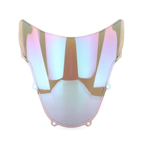 Autocycle Spoiler Für GSXR Für GSX-R 1000 600 750 K1 K2 2000-2022 2003 Motorrad Windschutzscheibe Double Bubble Windschutzscheibe Visier Verkleidung Deflektor Windschutzscheibe(Clear iruidium) von PFBGEXV