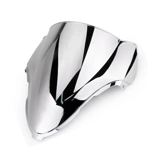 Autocycle Spoiler Für GSXR1300 Für GSXR 1300 2000 1999-2007 Double Bubble Windschutzscheibe Windschutz Windschutzscheibe(Chrome) von PFBGEXV