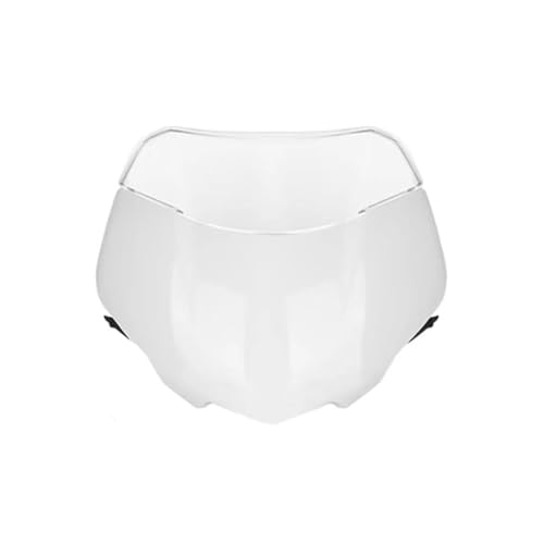 Autocycle Spoiler Für Street Triple 765RS 765 RS Moto2 2023 Motorrad Frontscheibe Windschutzscheibe Visier Windschutz Schild Spoiler Deflektor Windschutzscheibe(Bright White) von PFBGEXV