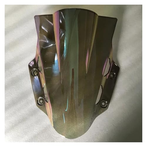 Autocycle Spoiler Für Suzuki Für GSX250R 2017 2018 2019 2020 2021 2022 2023 2024 Für GSX 250R Windschutzscheibe Windschutz Für GSXR 250 R Doppel Blase Windschutzscheibe(White Iridium) von PFBGEXV