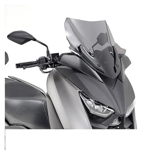 Autocycle Spoiler Für XMAX300 18-22 Modifizierte Windschutzscheibe Frontspiegel Windschutzscheibe Wettbewerbsfähige Windschutzscheibe Freies Aluminium Windschutzscheibe(Grey 38cm) von PFBGEXV