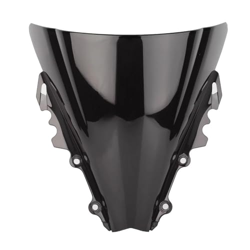 Autocycle Spoiler Für YZF R6 600 2006 2007 06 07 ABS Kunststoff Double Bubble Motorrad Windschutzscheibe Windschutz Visier Screen Windschutzscheibe(Zwart) von PFBGEXV