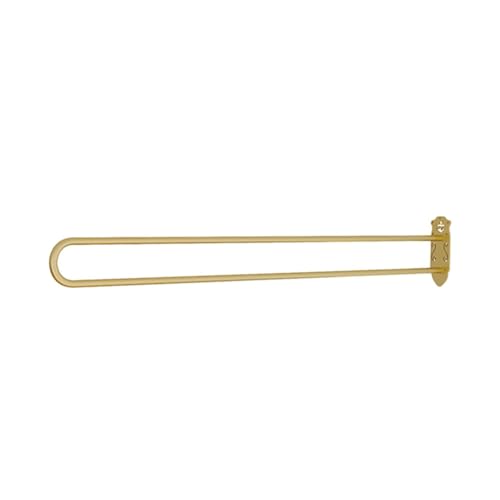 PFCDZDU U-Form Vorhang Stange, Wandbehang Metall Gerade Ring Regal, Vorübergehend Wand Schiene Hängend Stange Für Schönheitssalon Bekleidungsgeschäft (Farbe : Gold, Größe : 2.3m(L)) von PFCDZDU