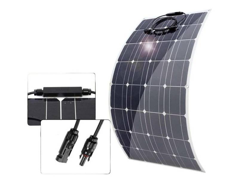 PFCTART Solaranlage 18V 200W Solarmodul, Flexible Fotovoltaik-Paneele, Hocheffizientes monokristallines von PFCTART