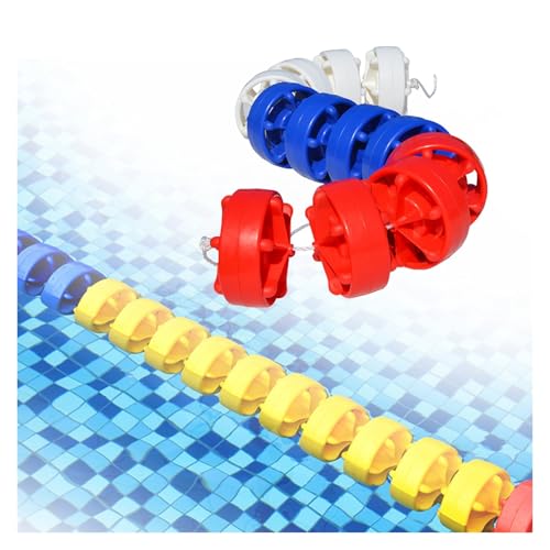 PFDHK Pool-Sicherheitsseil Mit Schwimmkörpern, 1,0–12,7 M Verstellbare Schwimmende Pool-Trennwände, Sechseckige Schwimmbahnlinien, for Wettkämpfe Und Training(Nylon,3m/9.8ft) von PFDHK