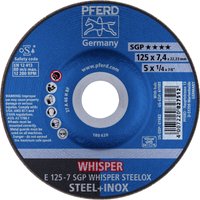 62212848 e 125-7 sgp whisper steelox Schruppscheibe gekröpft Durchmesser 125 mm Bohrungs-Ø 22. - Pferd von PFERD