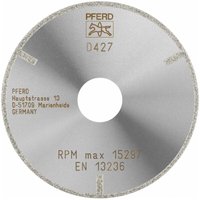 PFERD Diamant-Trennscheibe D1A1R 100x2,0x22,23 mm D427 (grob) mit Schutzsegment für GFK/CFK von PFERD