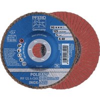Fcherscheibe POLIFAN ACOOL SG INOXALU D125mm KA60 gerINOXAluminium NK von PFERD