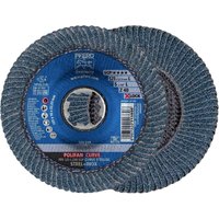 Pferd - gebraucht] 67689063 Pfr 125 l z 40 Sgp Curve Steelox/X Lock Fächerschleifscheibe B-Ware von PFERD