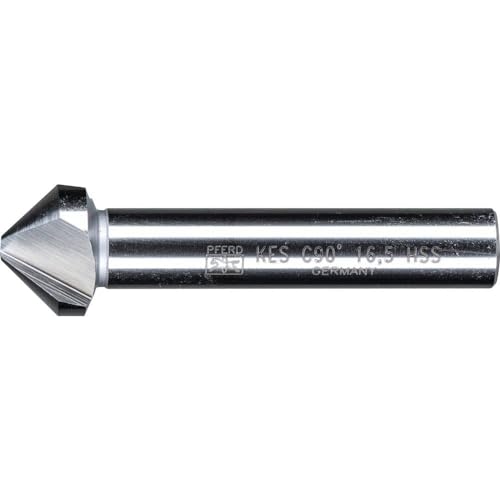 PFERD HSS Kegel-/Entgratsenker | 90°, Ø 16,5 mm, Schaft-ø 10 mm, DIN 335 C | 25202113 - zum Versenken von 90°-Schrauben von PFERD