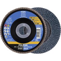 69398195 pfc 125 z 120 psf steelox Fächerschleifscheibe Durchmesser 125 mm 5 St. - Pferd von PFERD