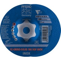 PFERD CC-GRIND-SOLID Schleifscheibe 180x22,23 mm COARSE Speziallinie SGP INOX für Edelstahl von PFERD