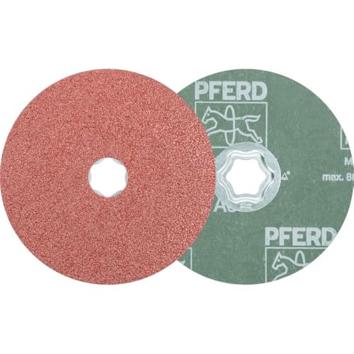 PFERD COMBICLICK Fiberscheibe, 10 Stück/Korund 125mm A36 / 44498016 für universelle Anwendungen mit dem Winkelschleifer Korngröße 36 PFERD COMBICLICK Fiberscheibe, 10 Stück/Korund 125mm A36 / 44498016 für universelle Anwendungen mit dem Winkelschleifer Korngröße 36 von PFERD