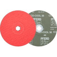 PFERD COMBICLICK Keramikkorn Fiberscheibe Ø 180mm CO-COOL36 für Edelstahl von PFERD