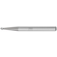 PFERD Hartmetall Frässtift Kugel KUD Ø 1,5x1 mm Schaft-Ø 3 mm Z5 universal fein von PFERD