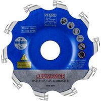 PFERD Hochleistungsfrässcheibe ALUMASTER R Ø 115 mm für Winkelschleifer Alu Bearbeitung von PFERD