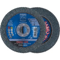 PFERD POLIFAN CURVE Fächerscheibe PFR 150x22,23 mm Breite L Z40 SGP STEELOX für Stahl/Edelstahl von PFERD